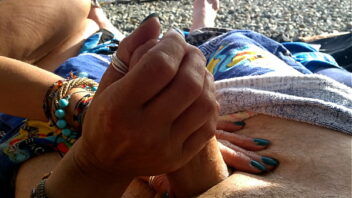 Beach Handjob Compilation